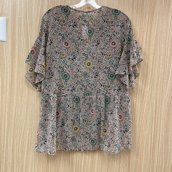 CAbi Beige Print  2 Piece Top Set Size Large - Picture 5 of 5